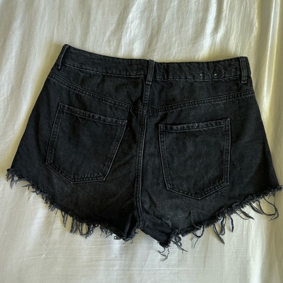 Garage Denim Festival Style Ripped Jean Shorts - Picture 2 of 2